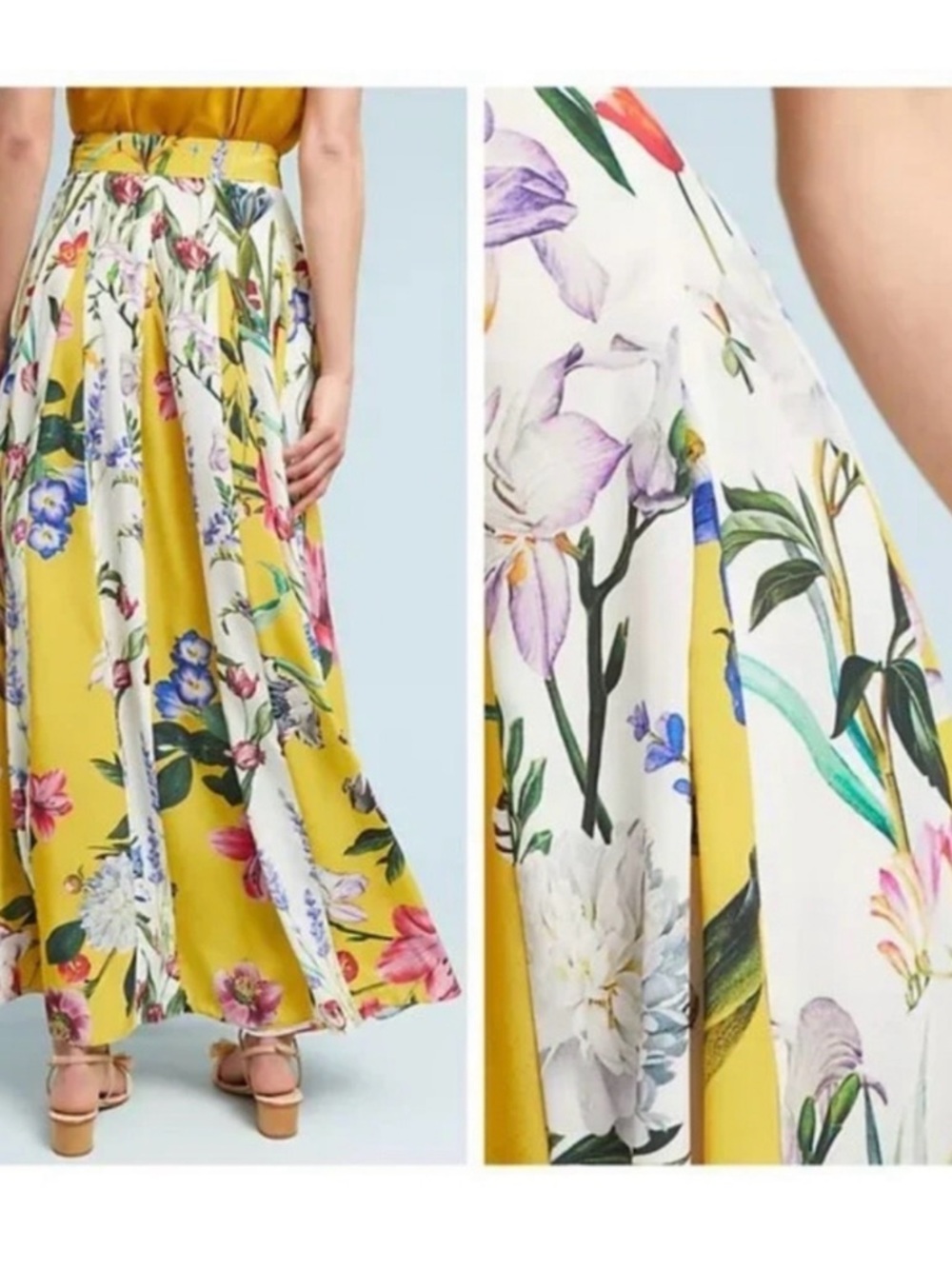 NWOT Anthropologie Aprile Floral Maxi Skirt // Size 14 - Picture 2 of 3